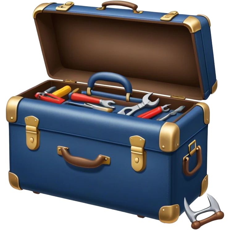 Dark Blue suitcase for Handyman emoji