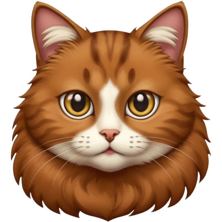 Estetic sticher brown cat emoji