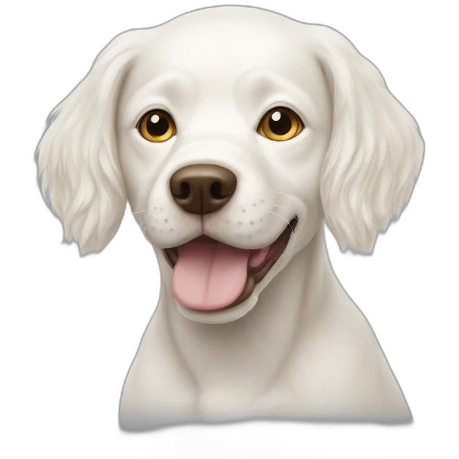 Albinos dog emoji