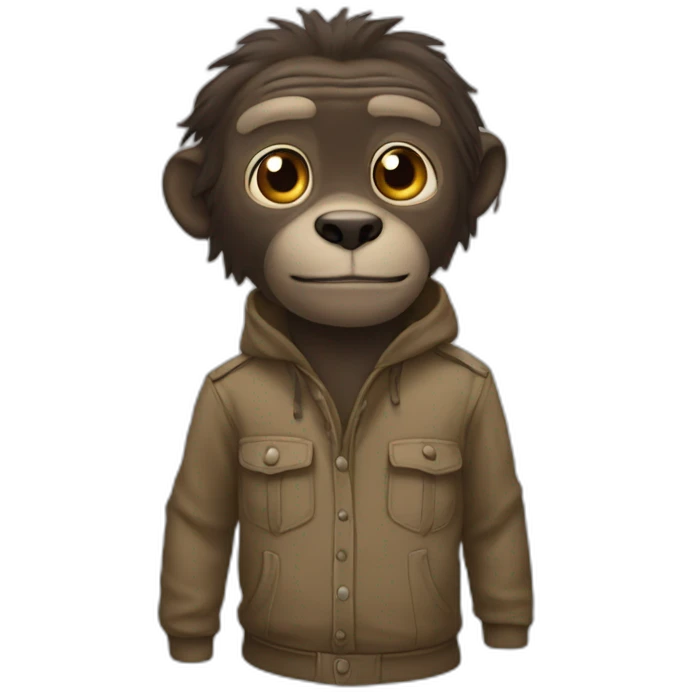 Singe énervé emoji