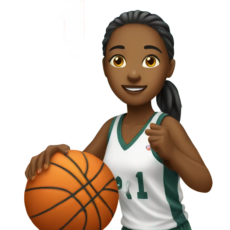 girl playing basketball emoji