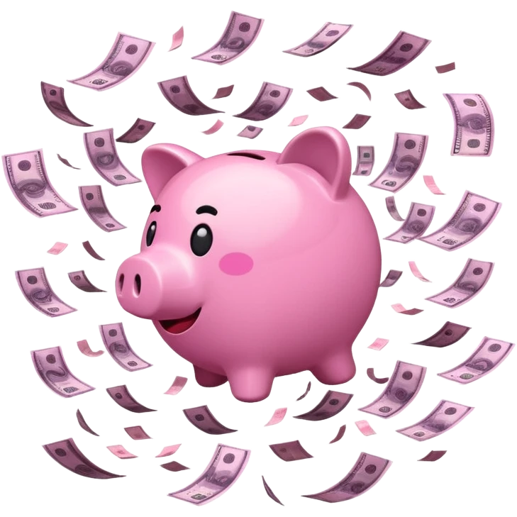 ljウバvpink money flying  emoji