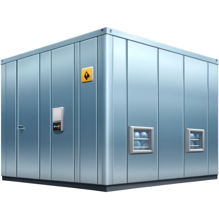 ambient and refirigeration warehouse at an angle cold emoji