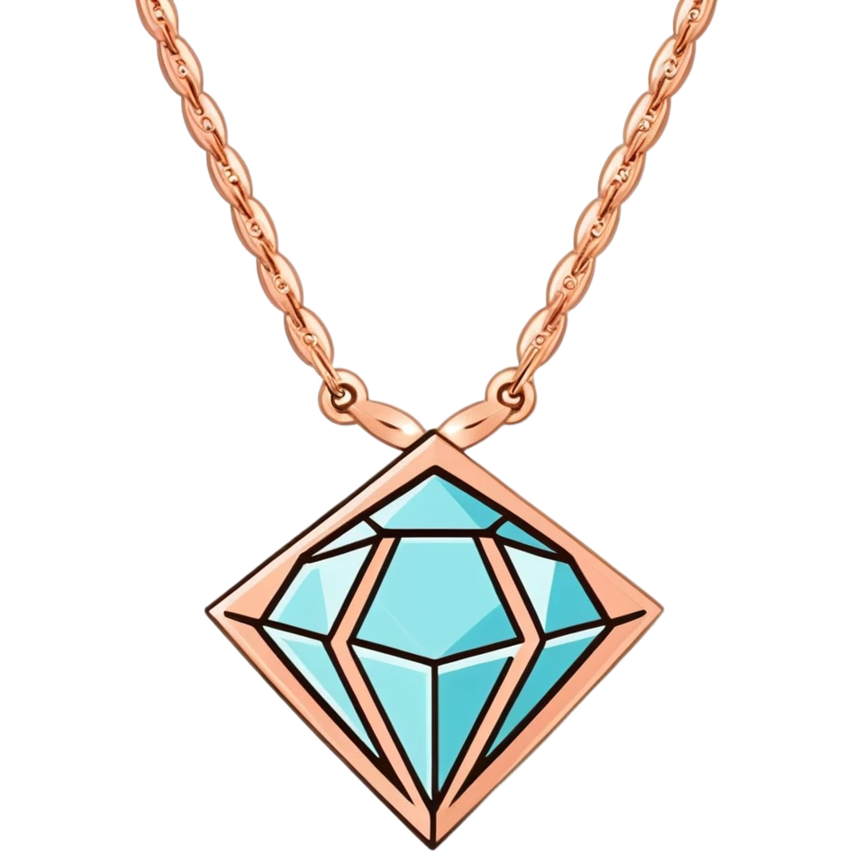 elegant rose gold diamond jewelry piece emoji
