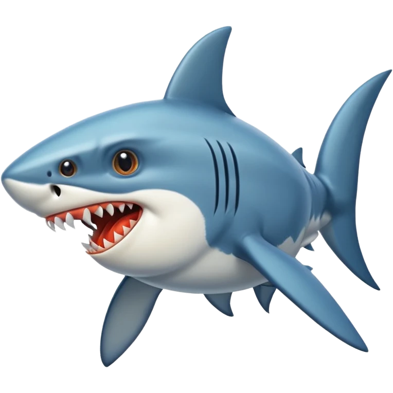 Shark mixed with chicken emoji
