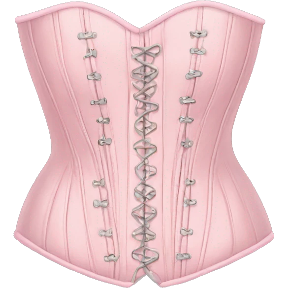 Pastel pink corset  emoji