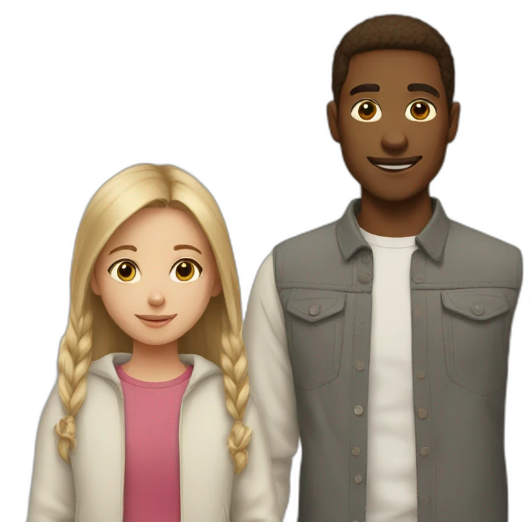 Brother and sister together  emoji