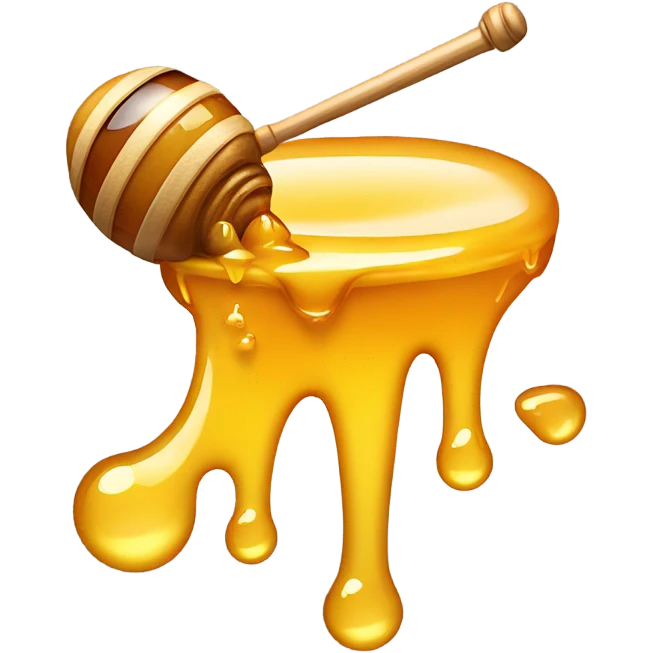 Honey dripping from mouth emoji