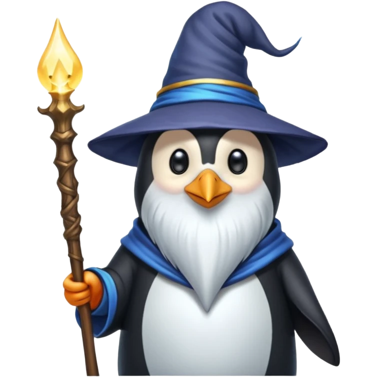 Penguin Wizard emoji