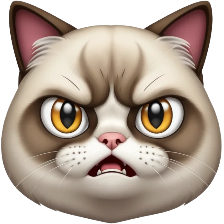 A grumpy cat meme cat emoji