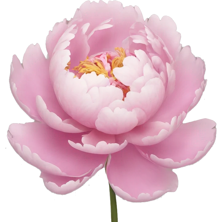 Pastell peony emoji