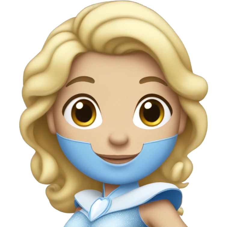 Princess Cinderella in a football outfit emoji