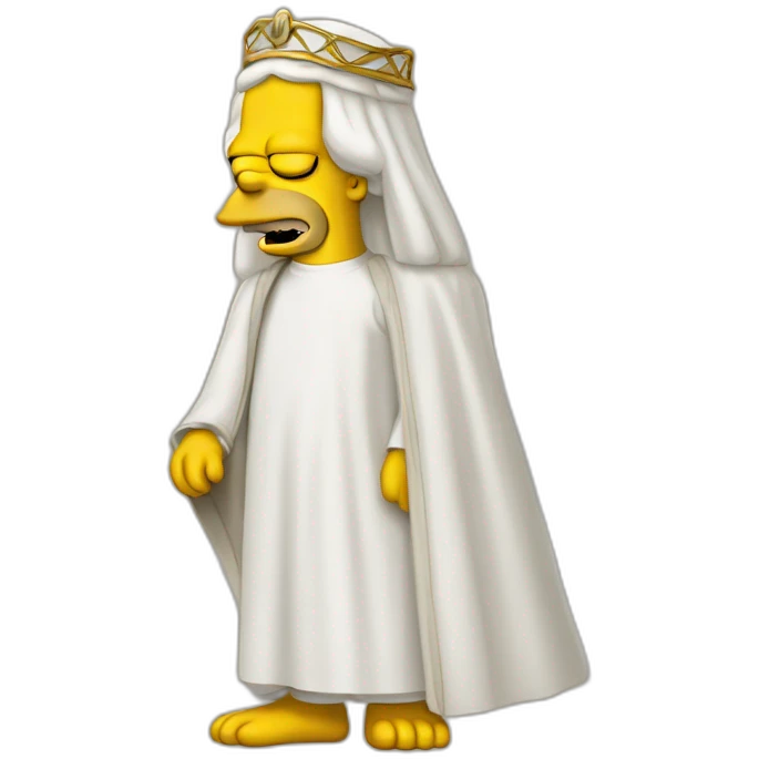 Homer Simpson of Arabia emoji