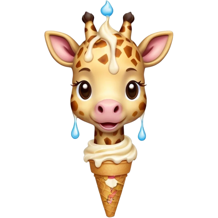 Giraffe with Ice Creams
Baby giraffe with melting ice cream


 emoji