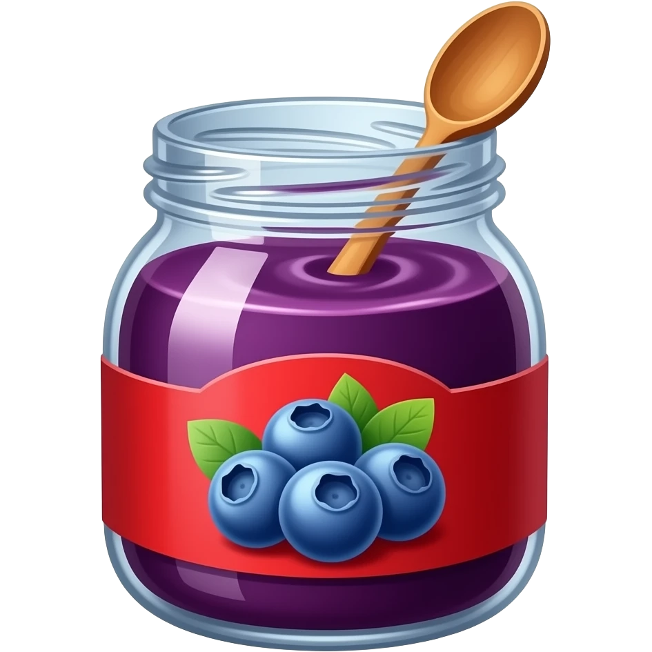 blueberry jam jar emoji