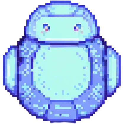 an iPad, pixel art style emoji