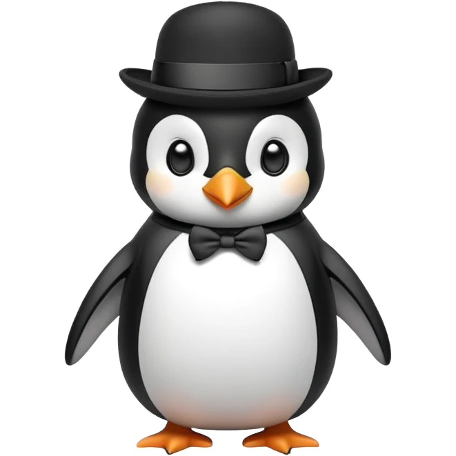 Penguin wearing hat  emoji
