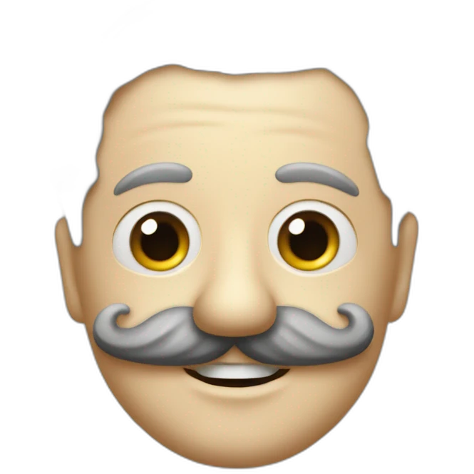 Adolf avec moustache Charlie chaplin emoji