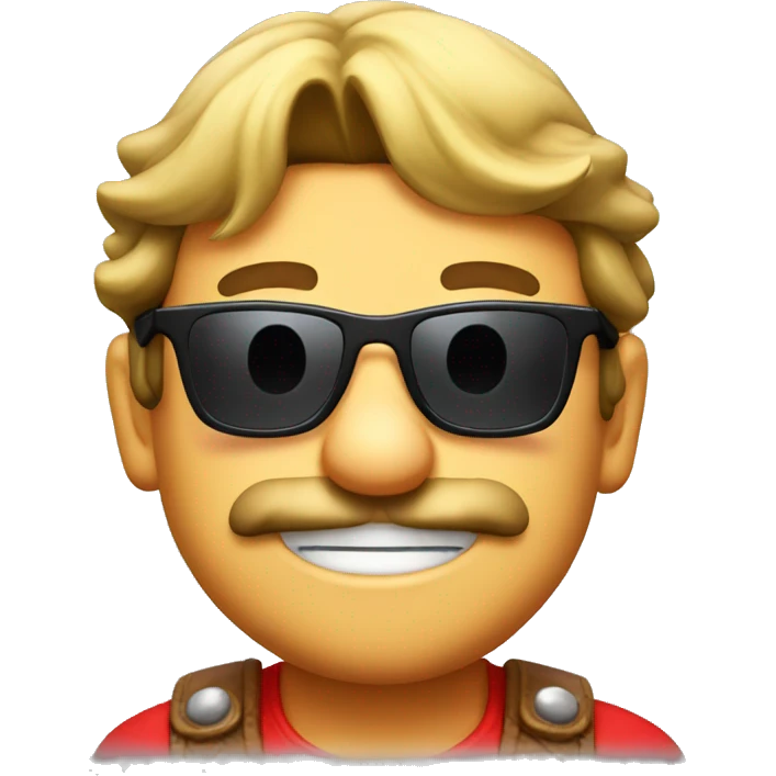 Mario with sunglasses emoji