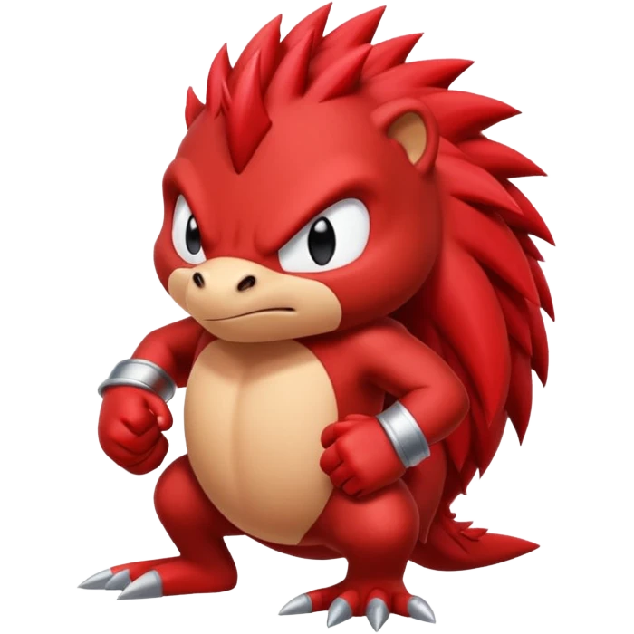 Sonic the hedgehog: Knuckles the echidna emoji