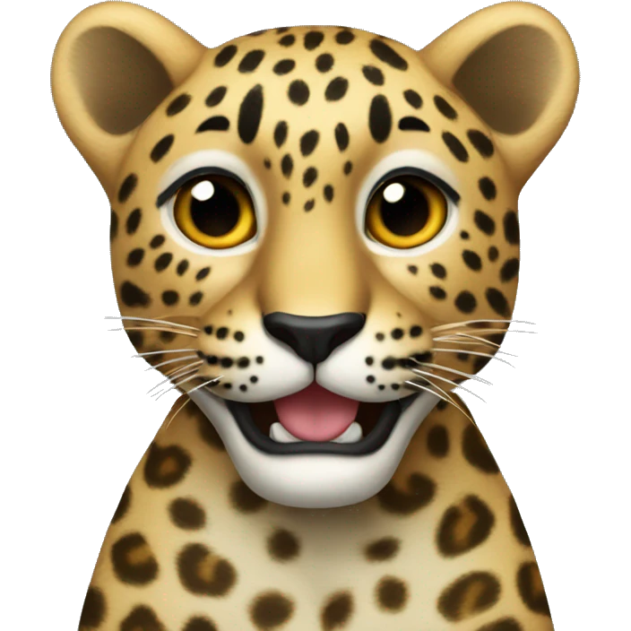 Leopard heart emoji