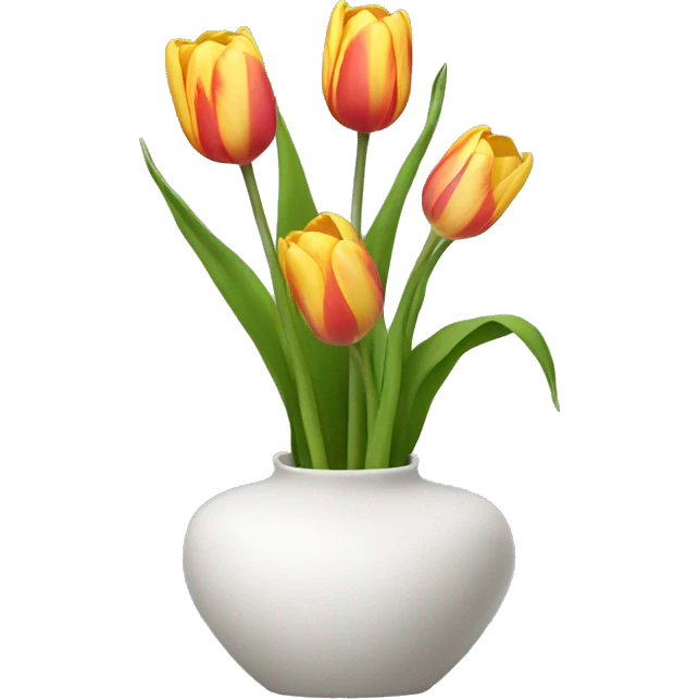 Tulip Flower Vase emoji