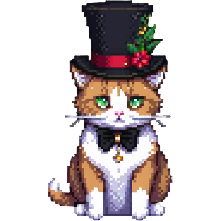 cat with a tophat emoji