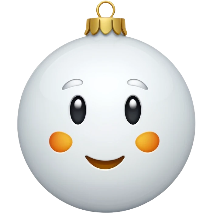 White christmas elements emoji