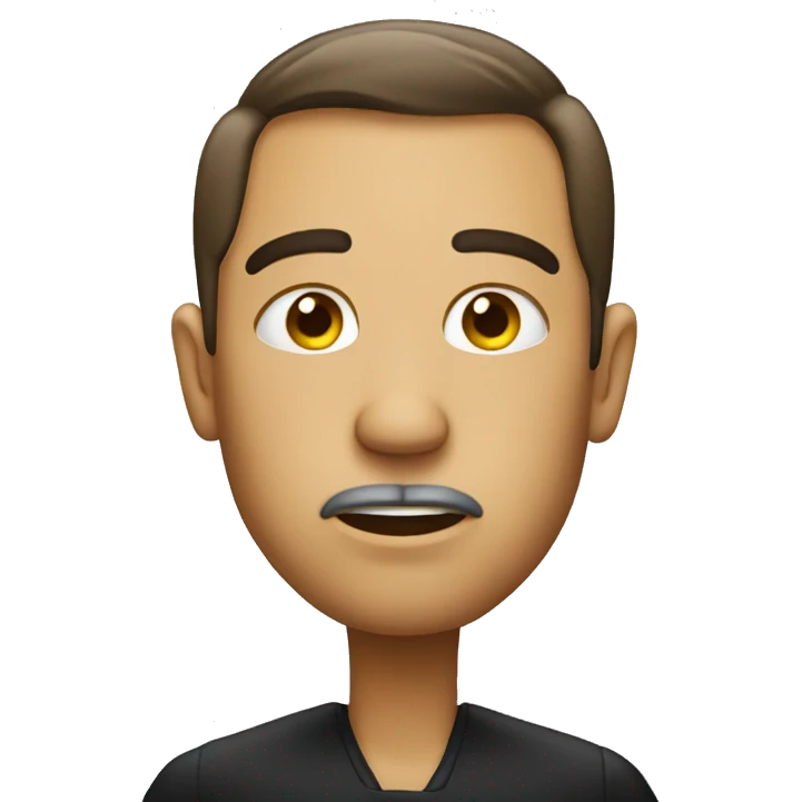 Judging face emoji
