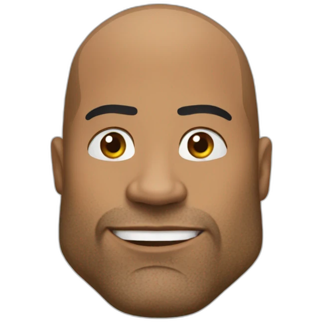 The rock qui lève le sourcil emoji