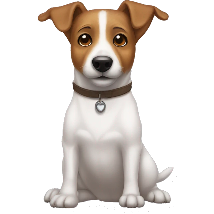a jack russel wearing a bear disguise emoji