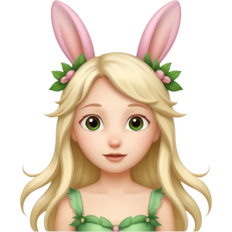 a fairy with bunny ears emoji