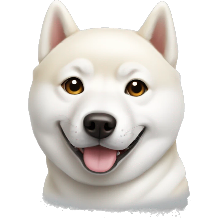 white Shiba Inu  emoji