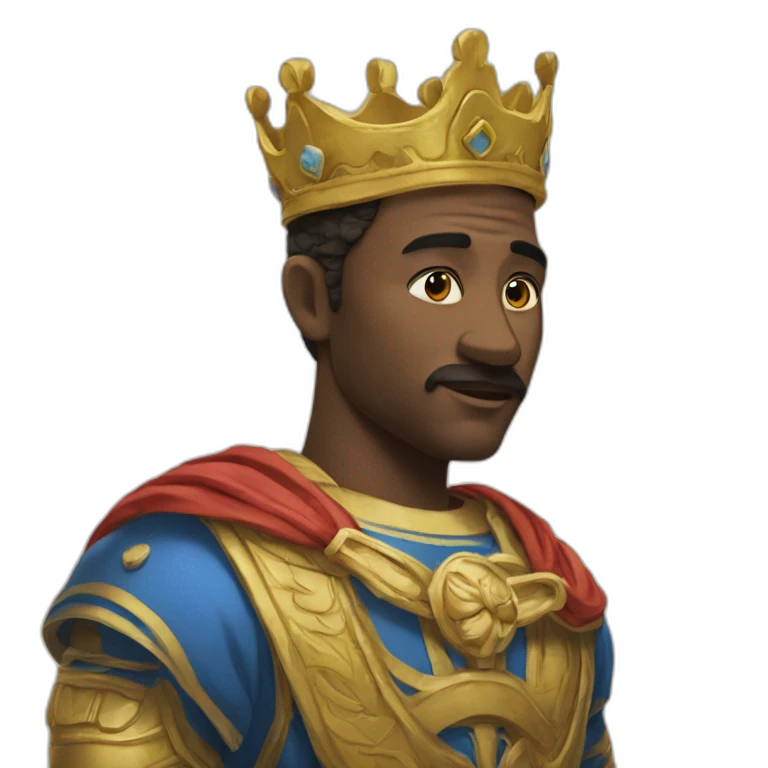 Un roi sur un âne emoji