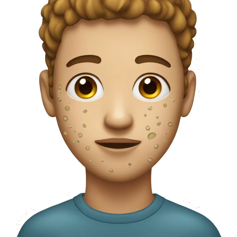 Person with pimples on the face emoji