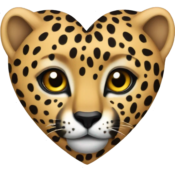 cheetah heart emoji