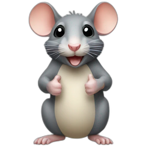 Rat with thumbs up emoji