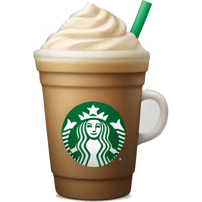 Ice spice with a Starbucks latte emoji