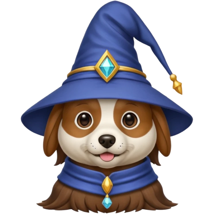 Dog wizard emoji