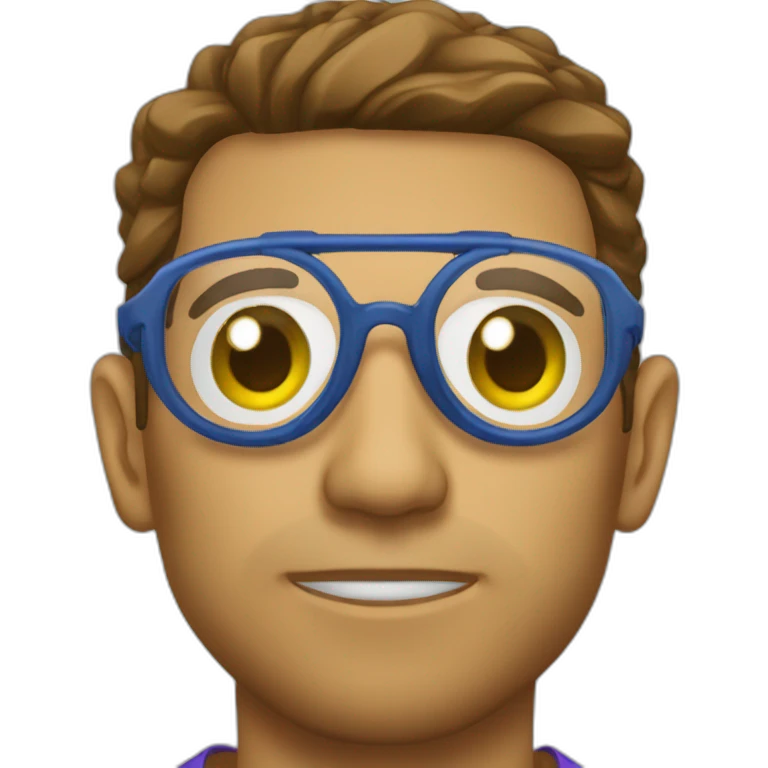 Goleiro de oculos emoji