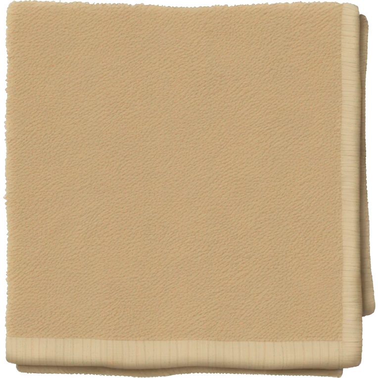 Beige towel emoji