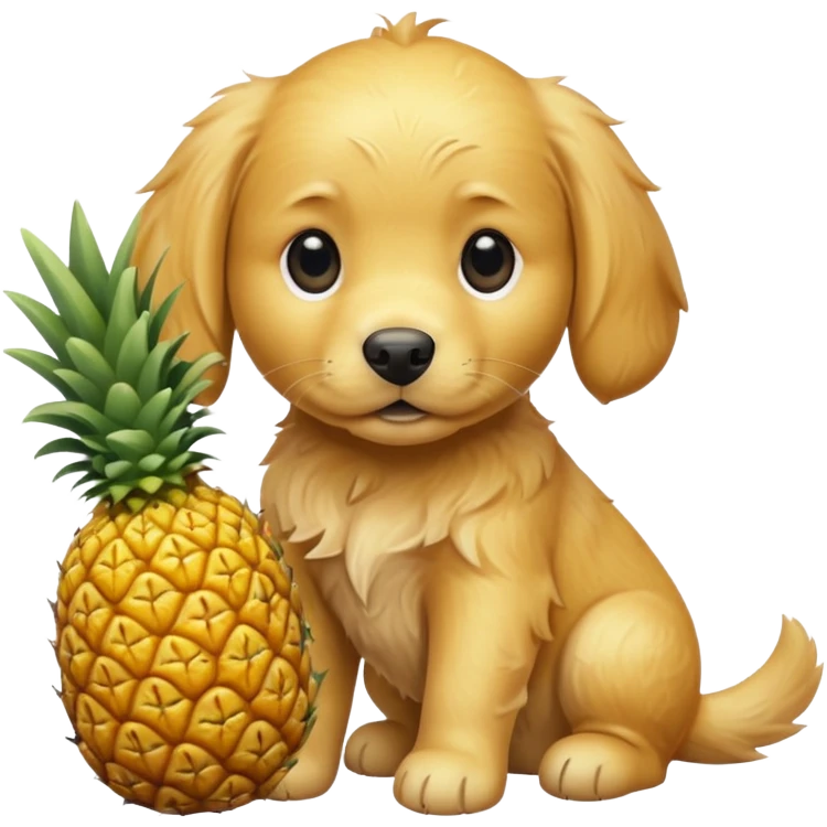 Pineapple puppy emoji