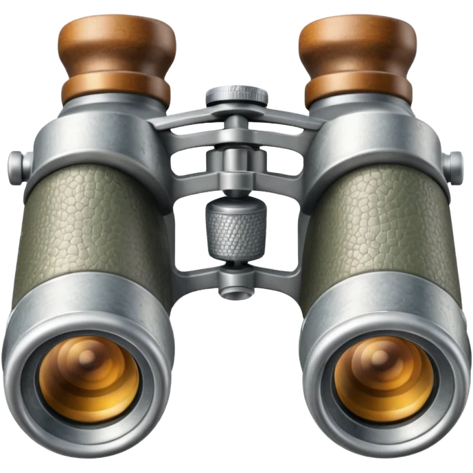 silver binoculars vintage emoji