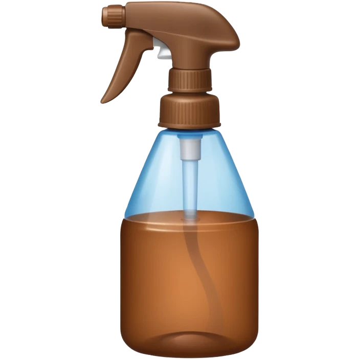 spray bottle brown colored emoji