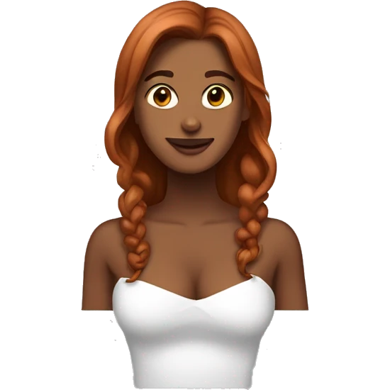 casal de uma mulher ruiva e um homem negro emoji