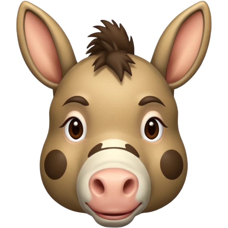 polka dots human body and donkey face emoji