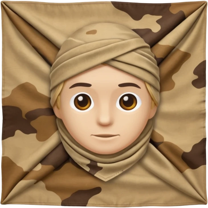 desert camouflage bandana emoji