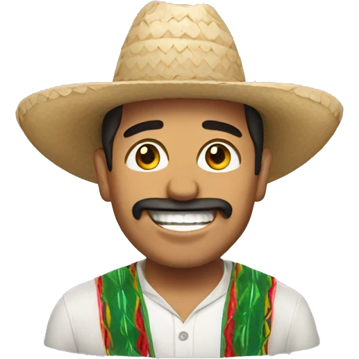 Mexican guy happy  emoji