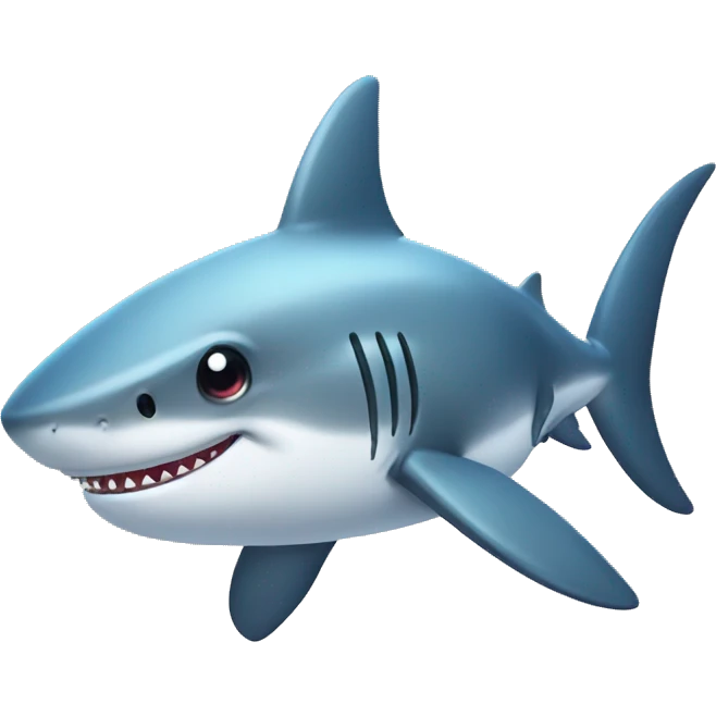 cute shark emoji