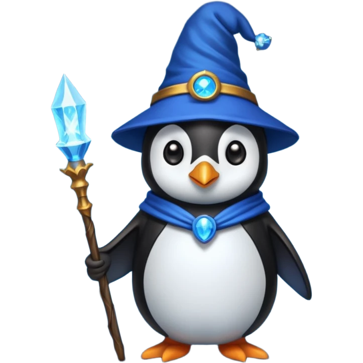 Penguin Wizard emoji